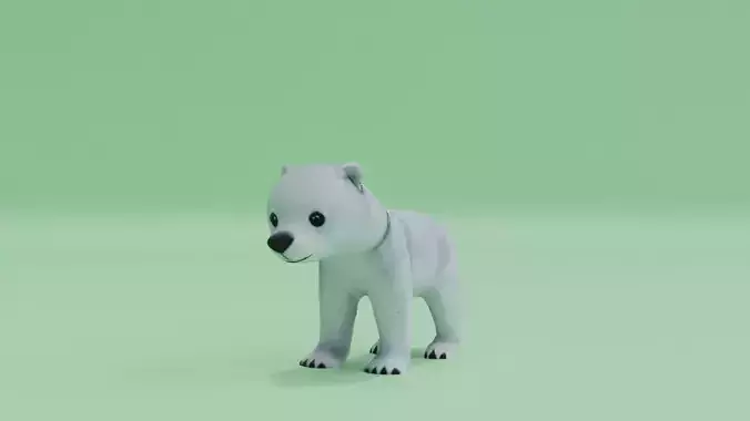 Baby Polar Bear Cute White