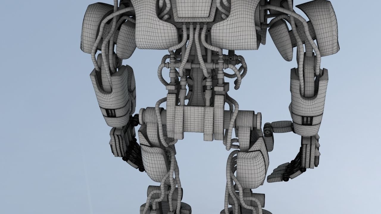 Battle Robot ABC 3D model_22