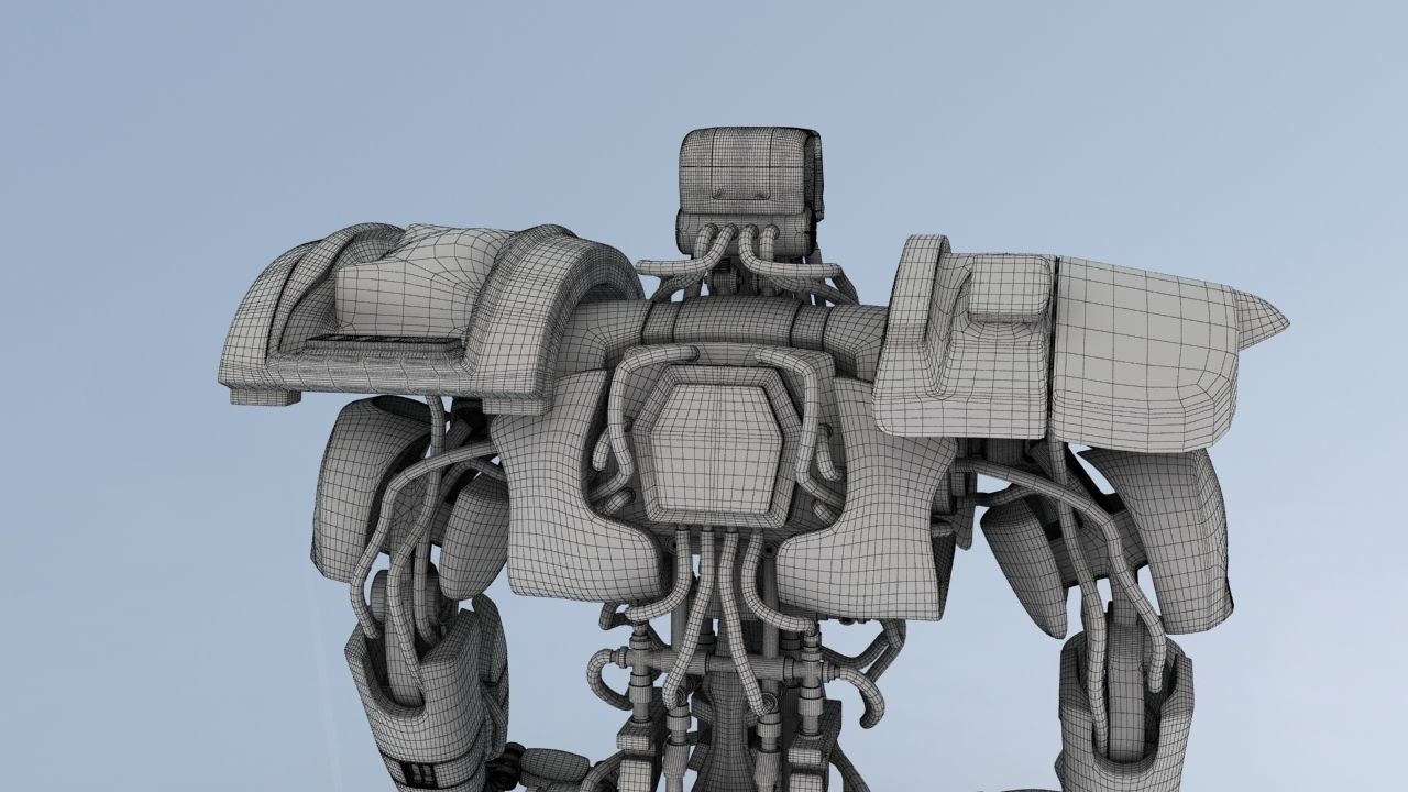 Battle Robot ABC 3D model_20