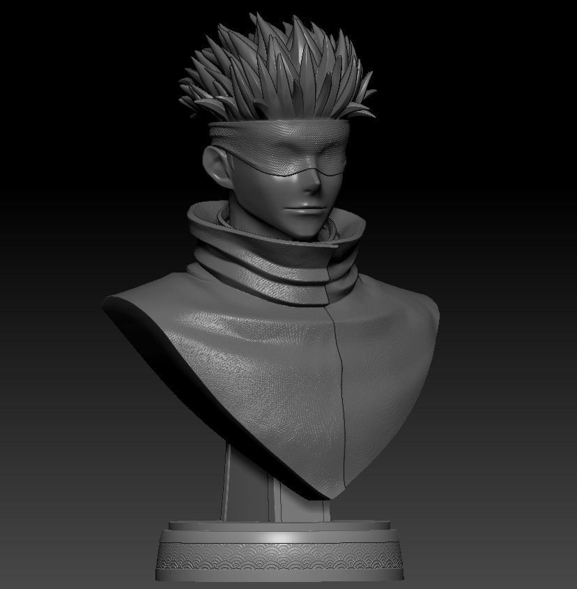 BUSTE SATORU GOJO - JUJUTSU KAISEN 3D print model_1