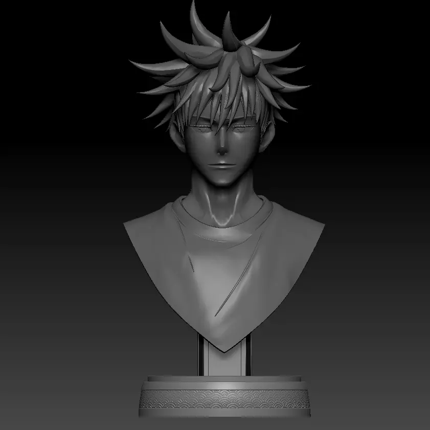 MEGUMI FUSHIGURO BUST - JUJUTSU KAISEN 3D print model_0
