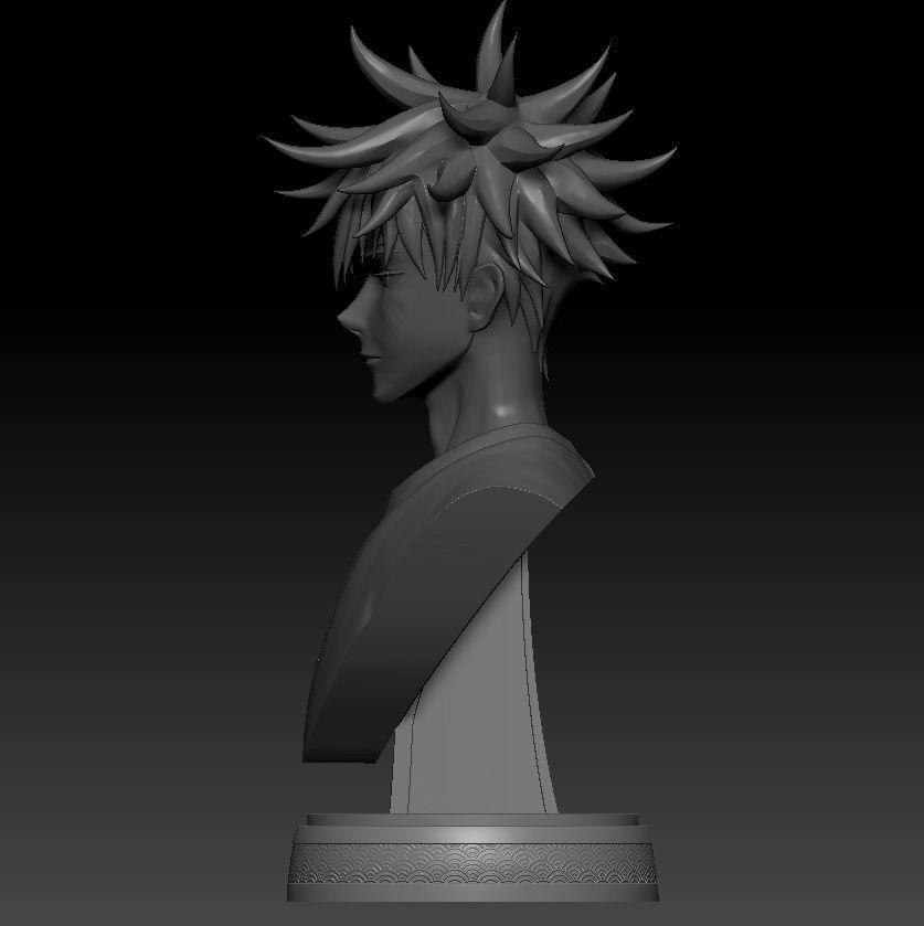 MEGUMI FUSHIGURO BUST - JUJUTSU KAISEN 3D print model_2