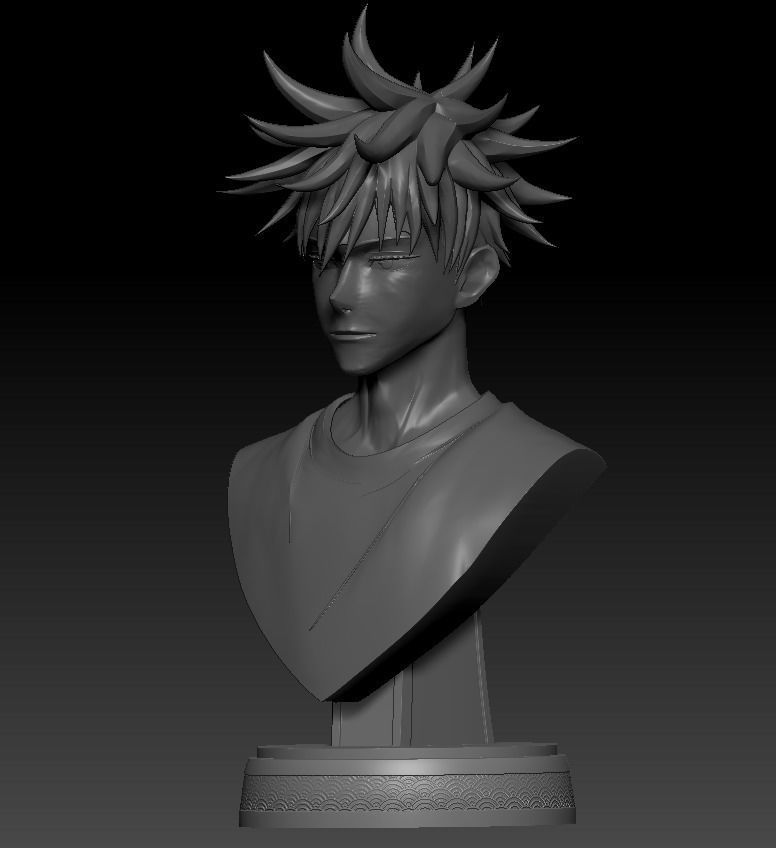 MEGUMI FUSHIGURO BUST - JUJUTSU KAISEN 3D print model_1