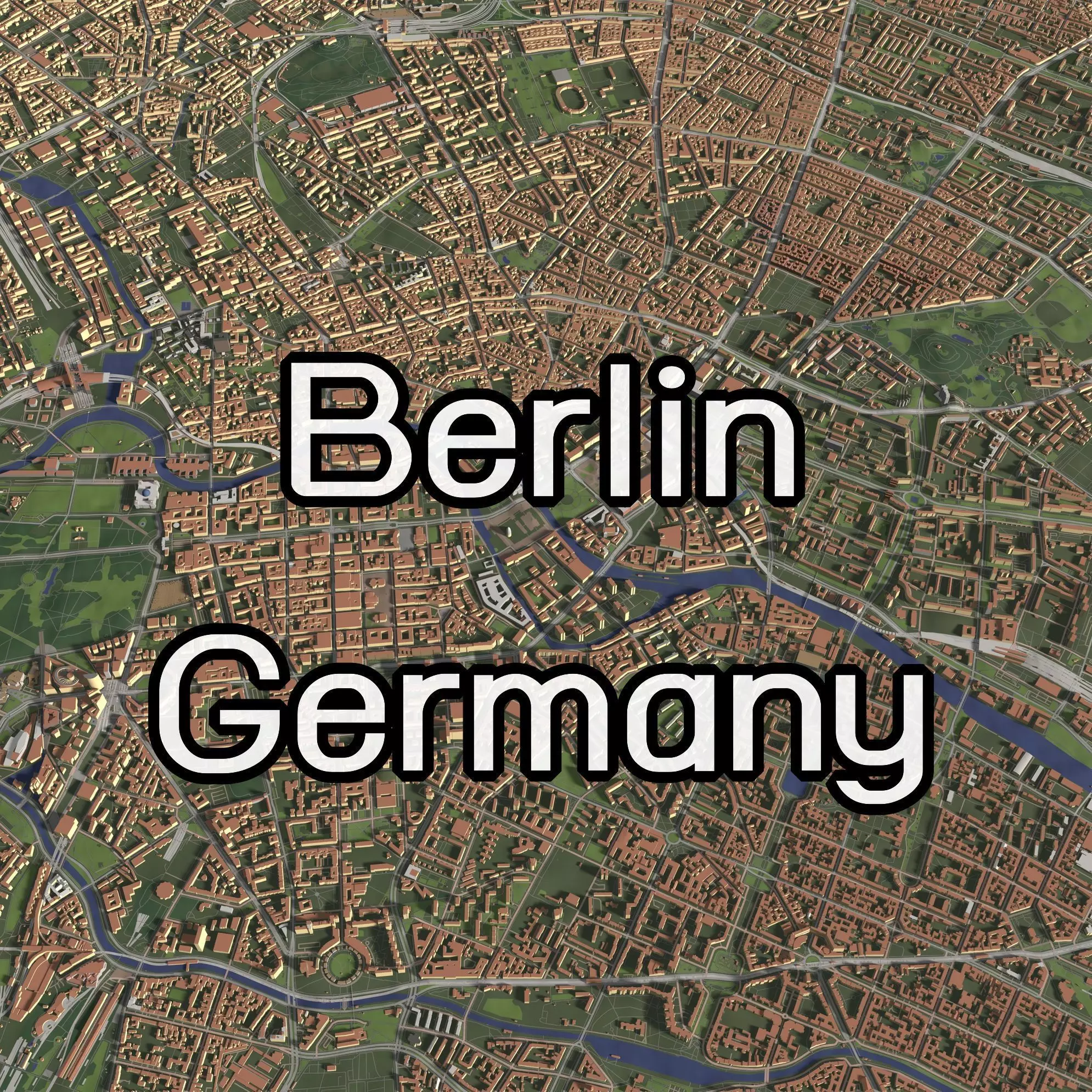 Berlin Germany - city and urban 3D model_0