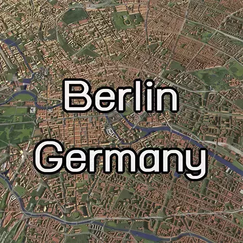 Berlin Germany - city and urban 3D model