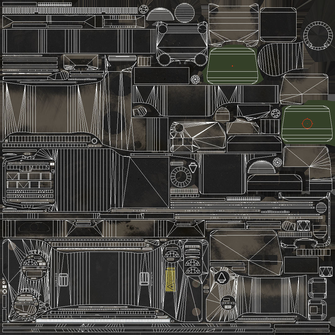 EOTech Holographic Weapon Sight Low-poly 3D model_6