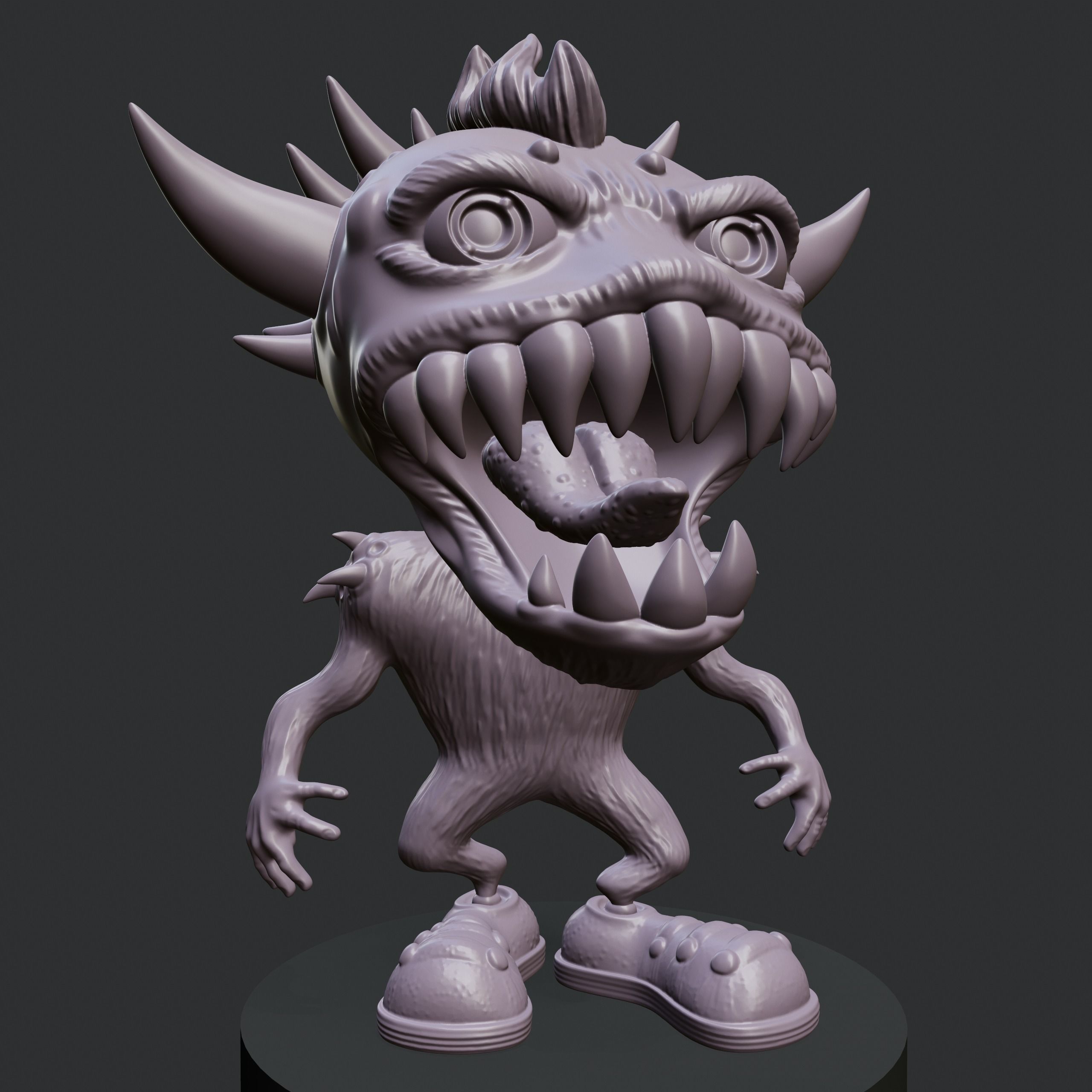 Biter 3D print model_7
