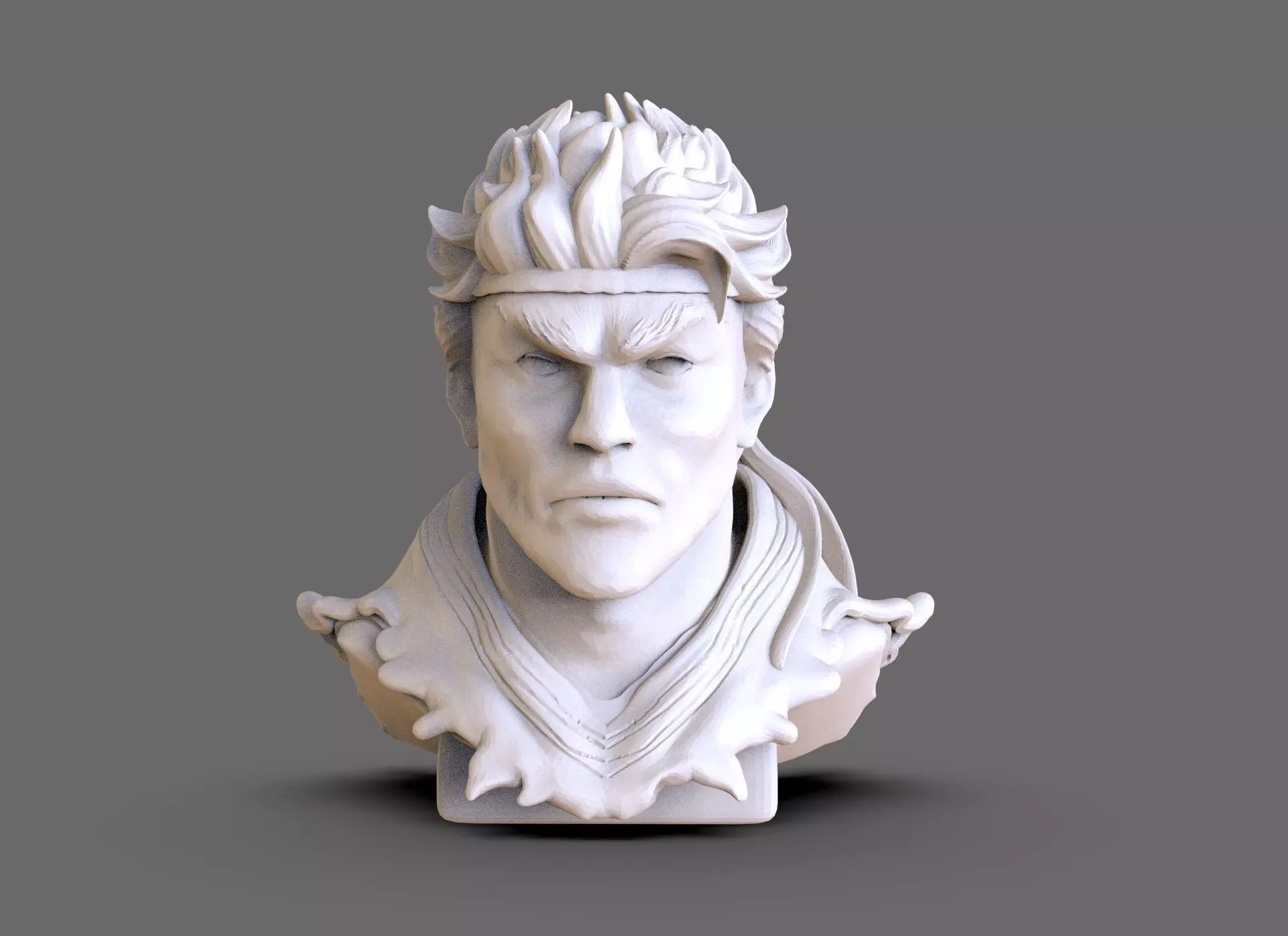 Ryu Bust 3D print model_0