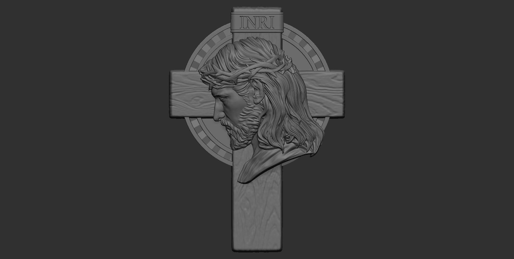 Cross 11 with Jesus 3D print model_2