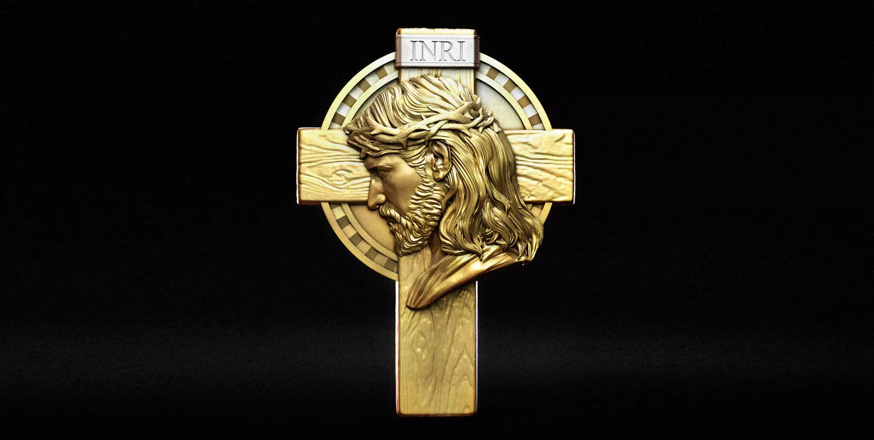 Cross 11 with Jesus 3D print model_0