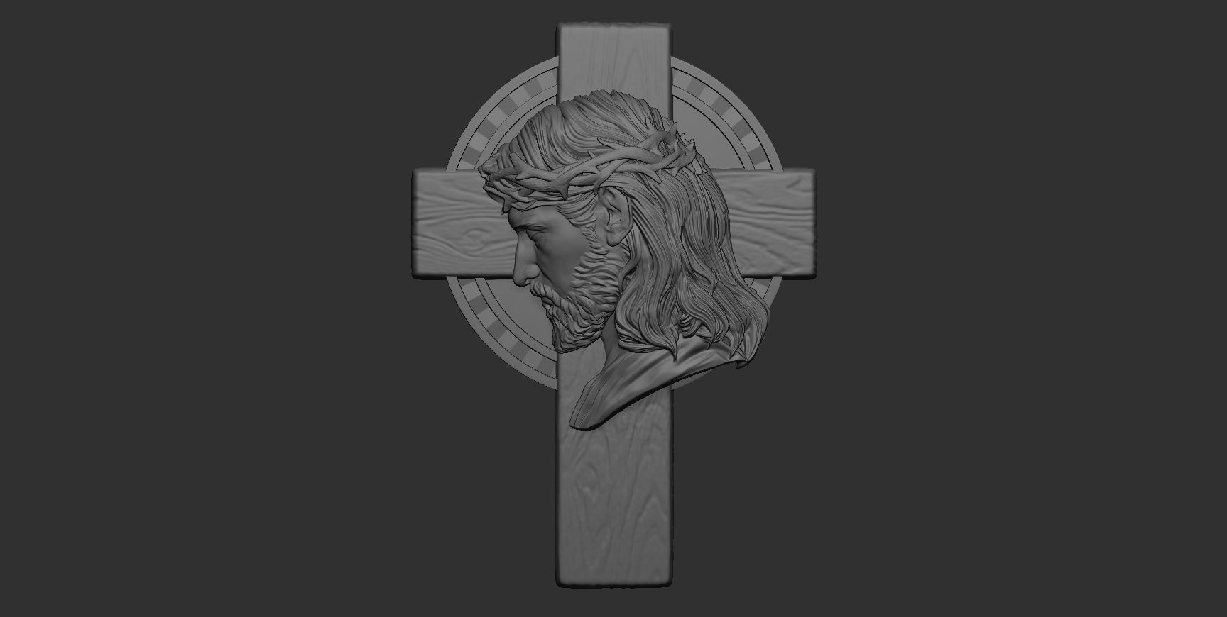 Cross 11 with Jesus 3D print model_19