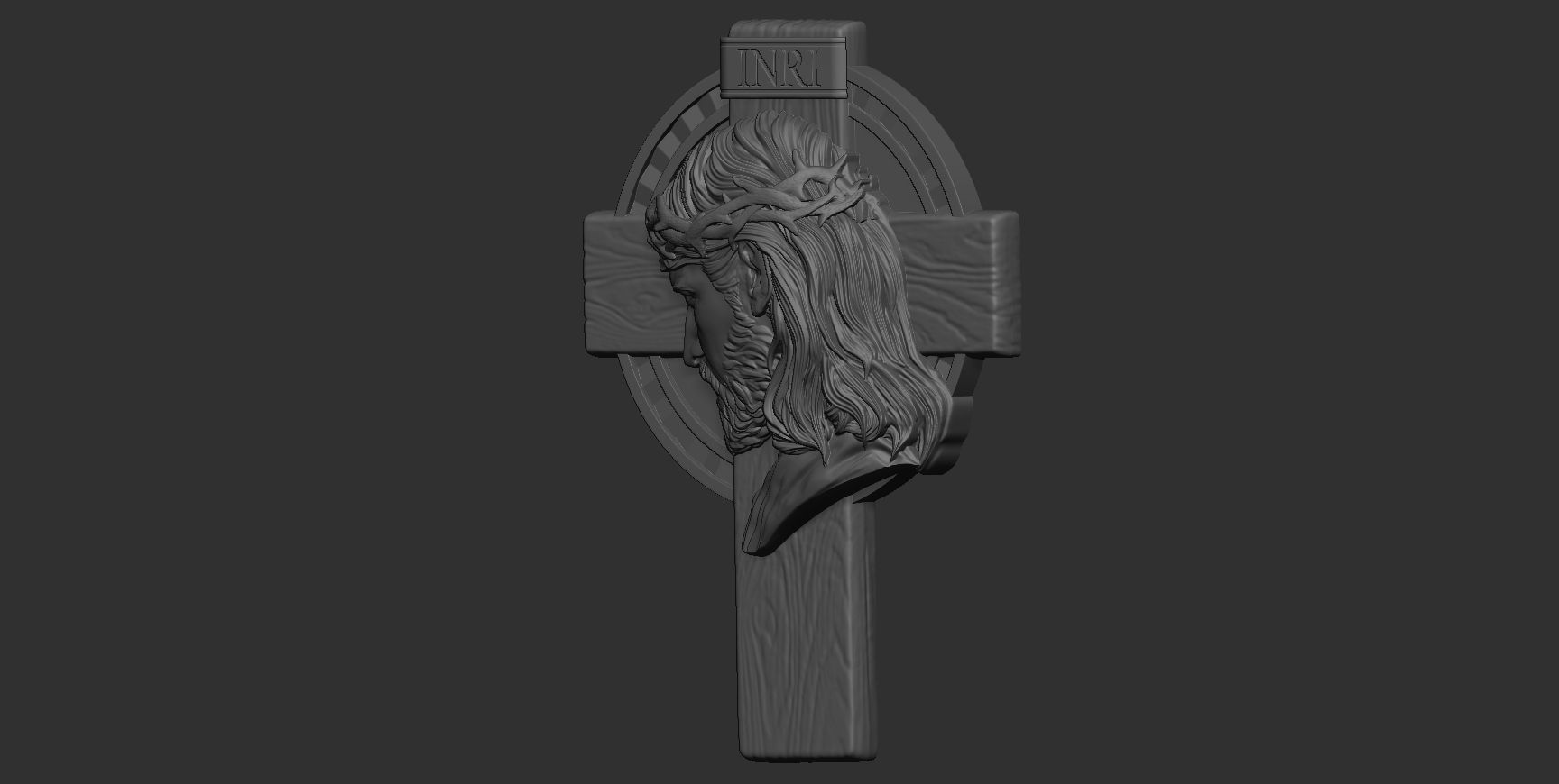 Cross 11 with Jesus 3D print model_5