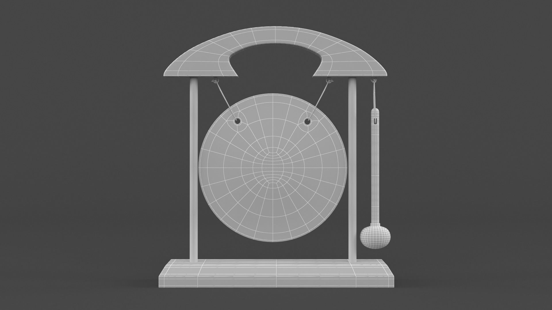 Table Gong 3D model_6