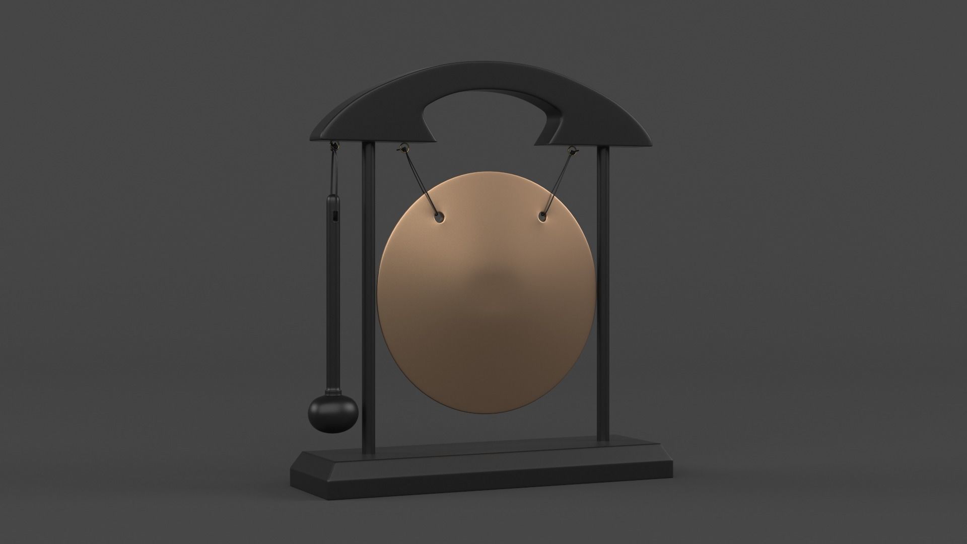 Table Gong 3D model_3