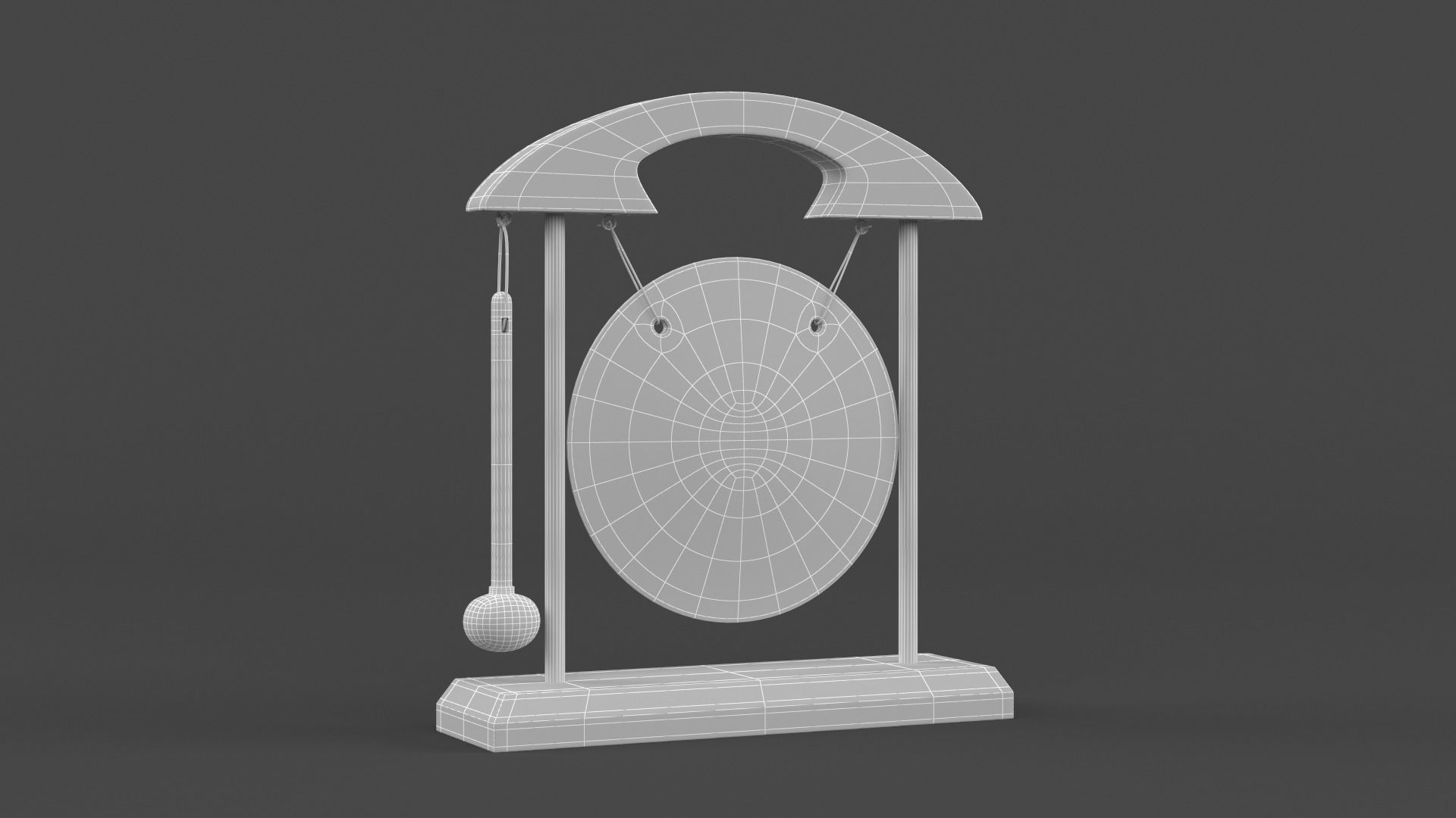 Table Gong 3D model_8