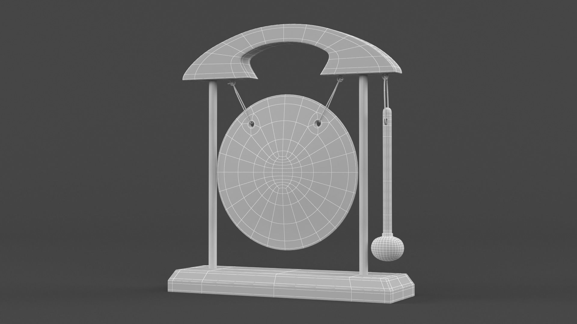 Table Gong 3D model_5