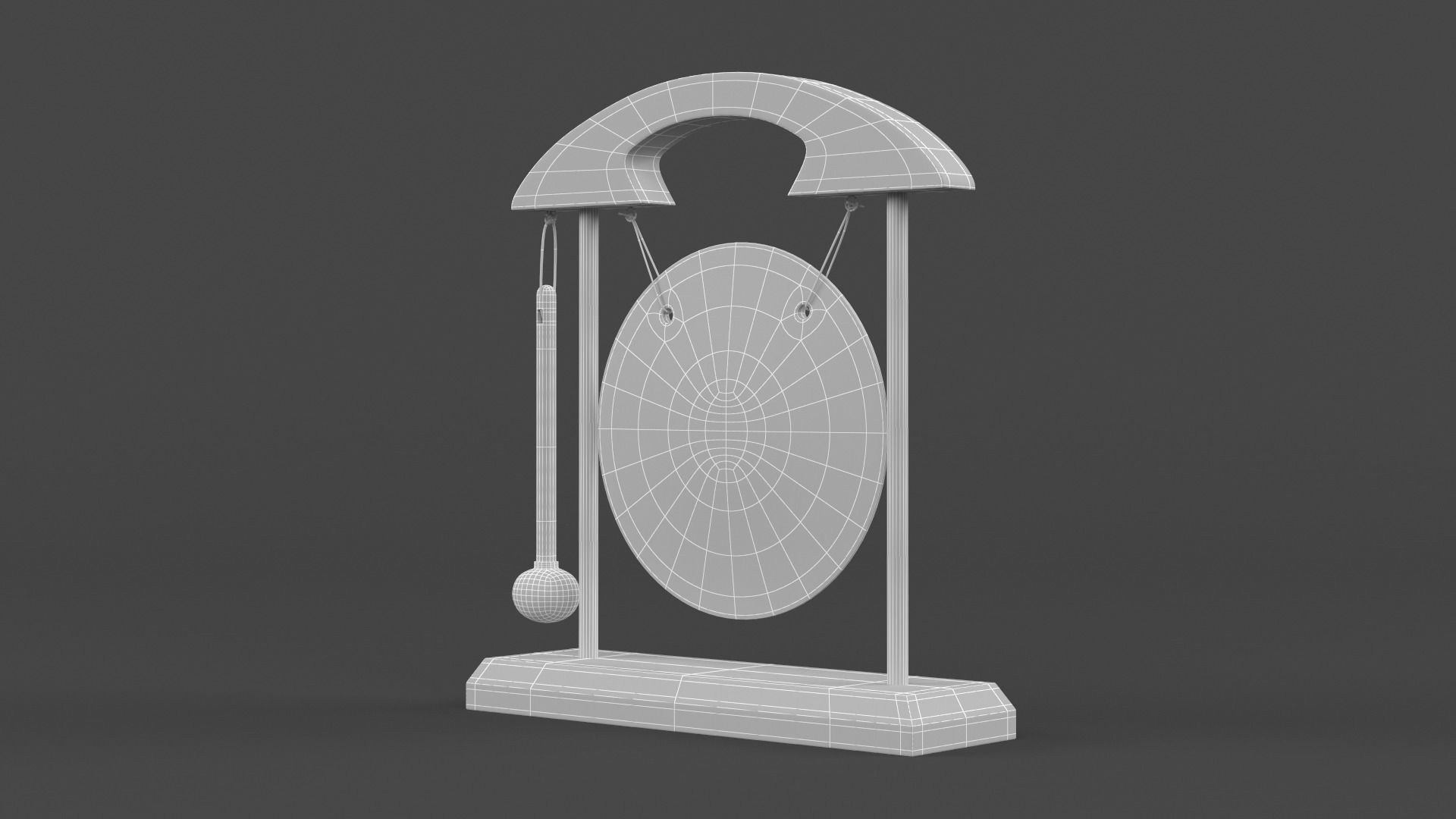 Table Gong 3D model_9