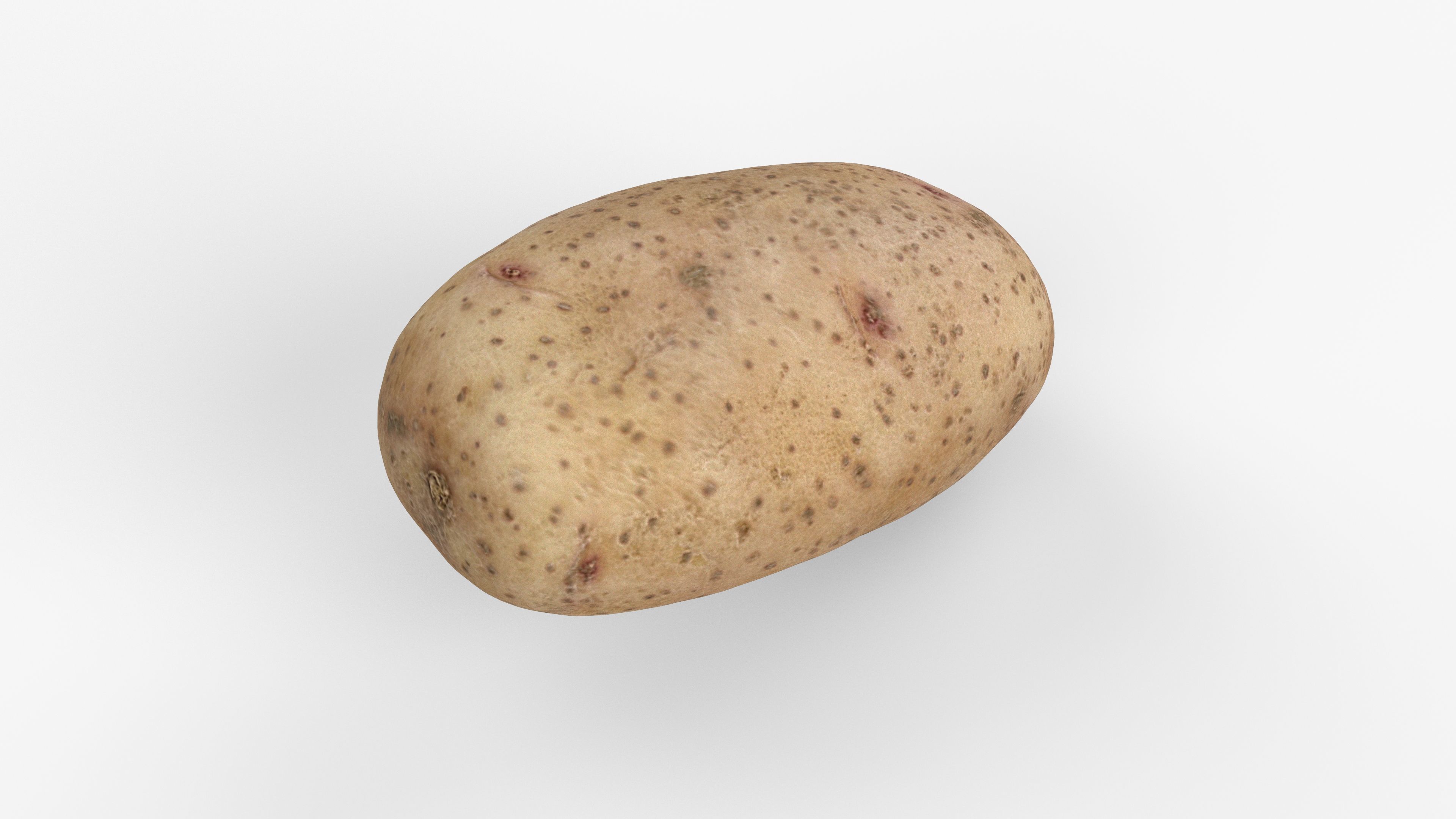 Photorealistic 3D scan of potato Low-poly 3D model_10