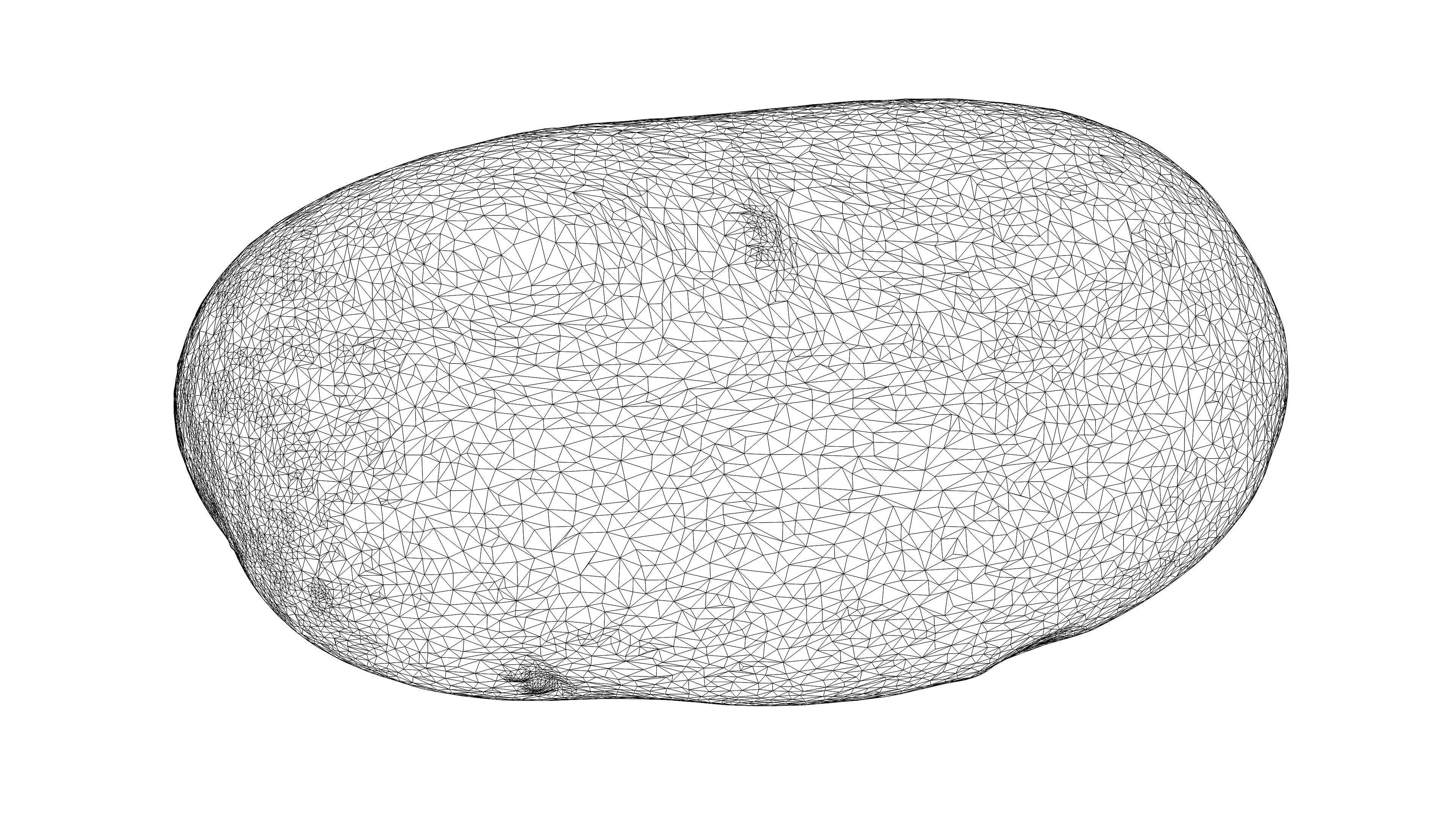 Photorealistic 3D scan of potato Low-poly 3D model_22