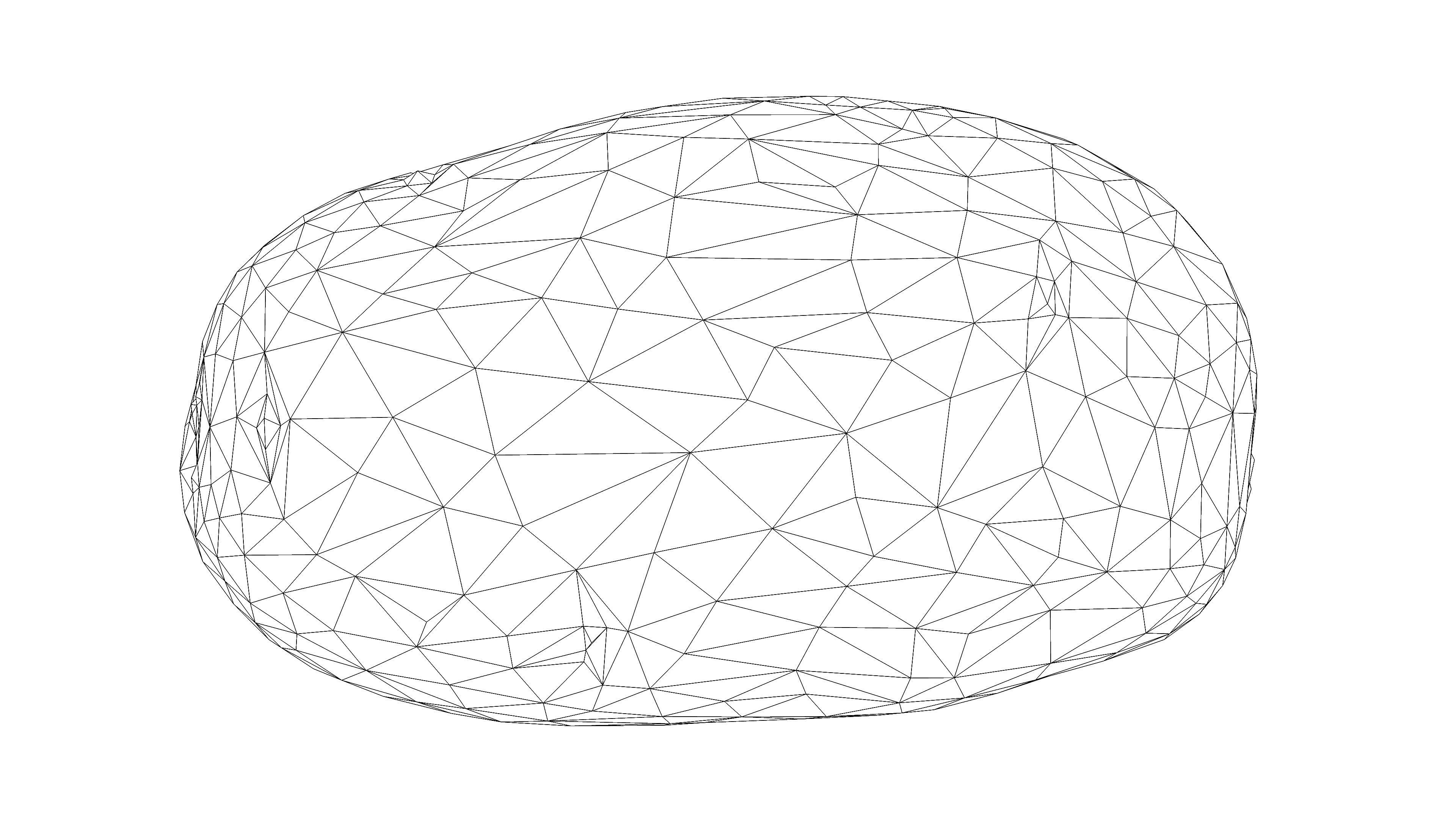 Photorealistic 3D scan of potato Low-poly 3D model_17