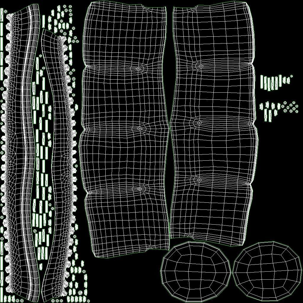 Leather Top Hat Low-poly 3D model_12