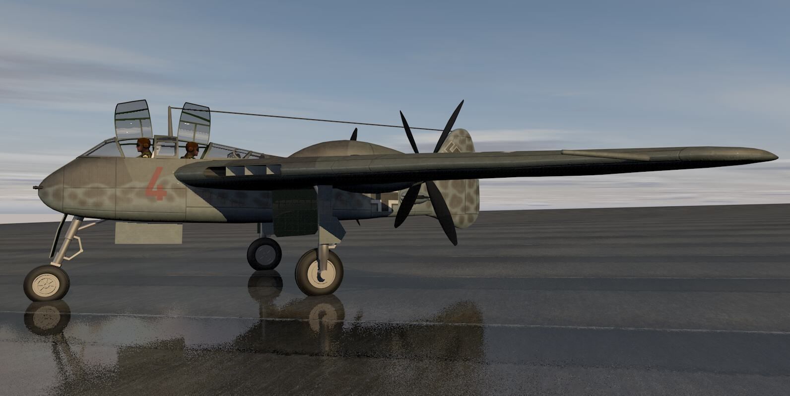 Messerschmitt Me-265 3D model_2