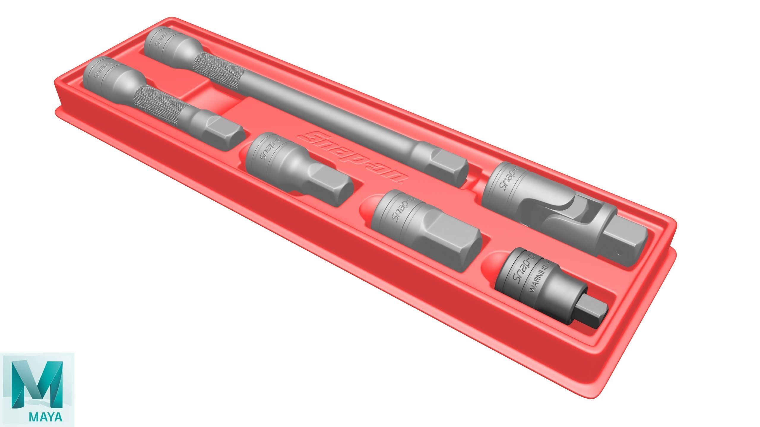SO Agggl GFAT1E Drive Adaptor Extension Box Low-poly 3D model_28