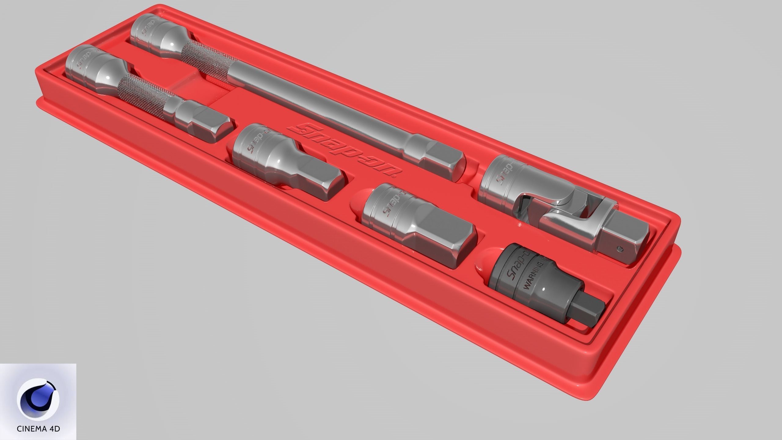 SO Agggl GFAT1E Drive Adaptor Extension Box Low-poly 3D model_30