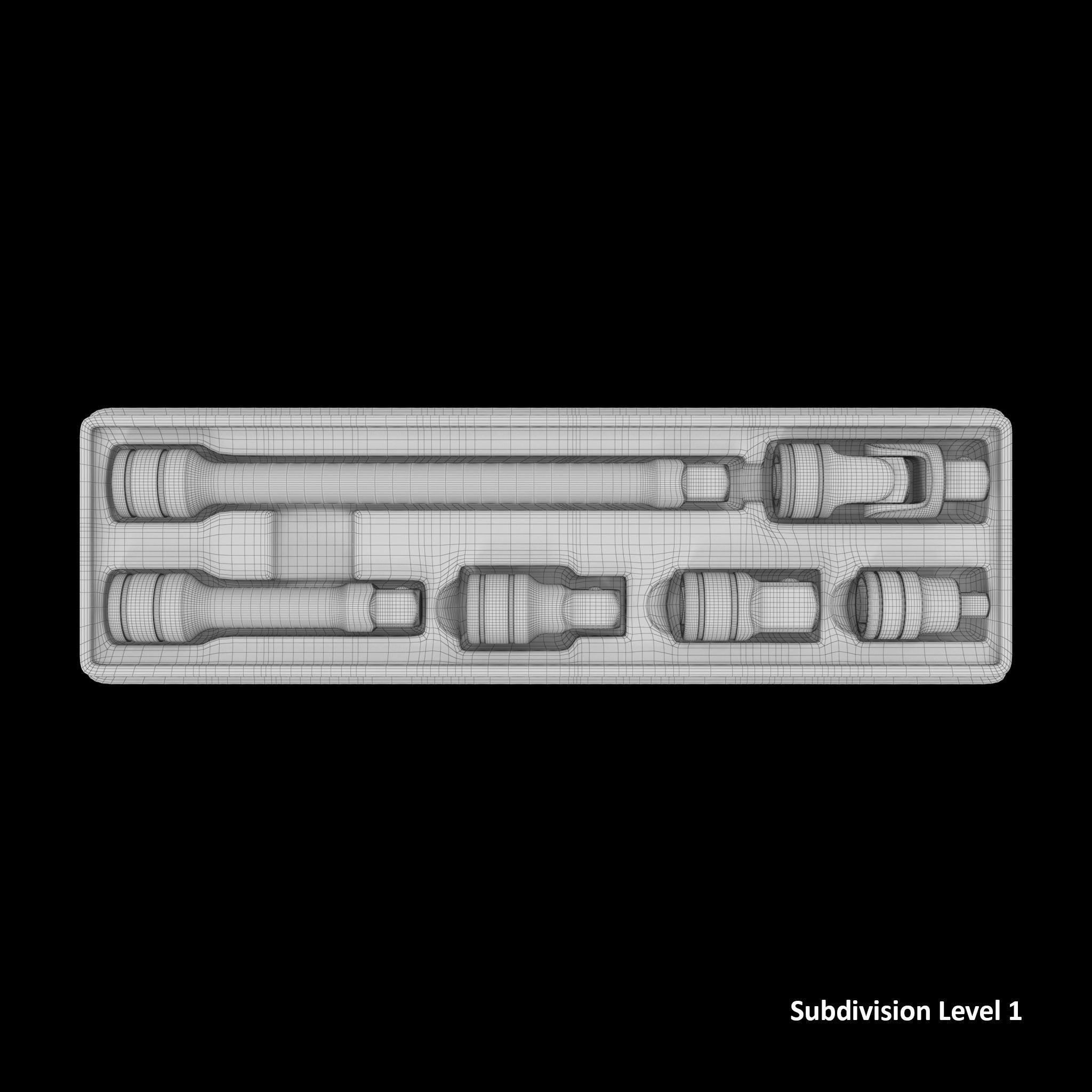 SO Agggl GFAT1E Drive Adaptor Extension Box Low-poly 3D model_9