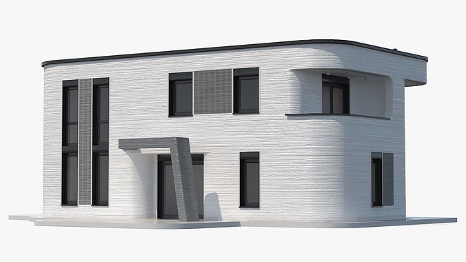 3D Printed House Exterior 3D model