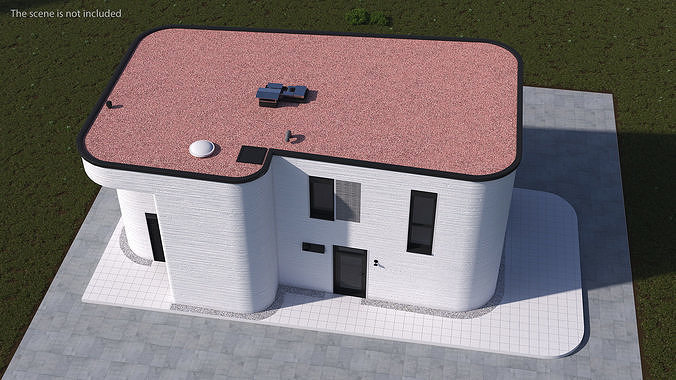 3D Printed House Exterior 3D model 6