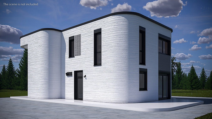 3D Printed House Exterior 3D model 5