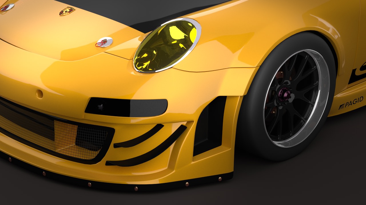 Porsche GT3 RSR 3D model_4
