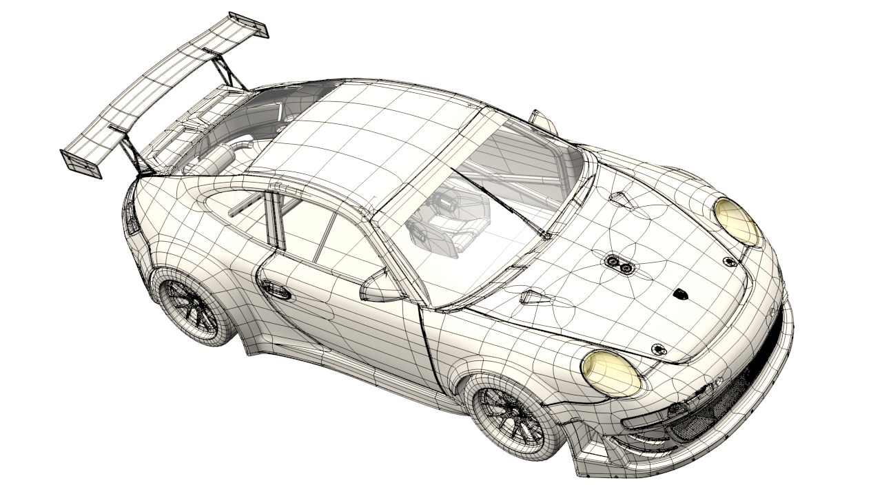 Porsche GT3 RSR 3D model_6