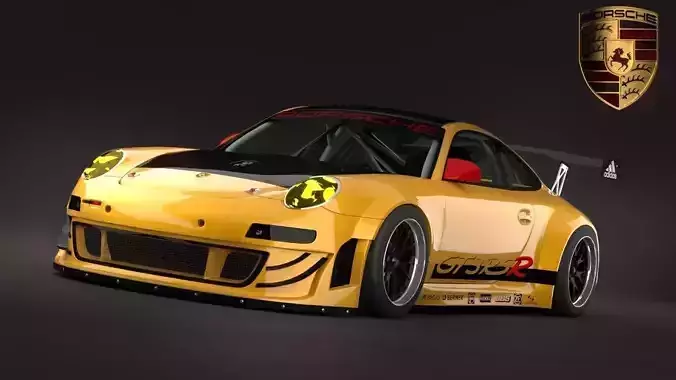 Porsche GT3 RSR 3D model Porsche GT3 RSR 3D model