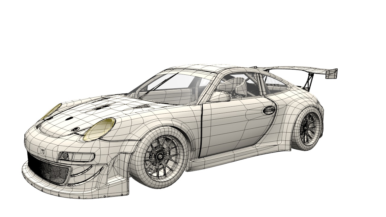 Porsche GT3 RSR 3D model_9