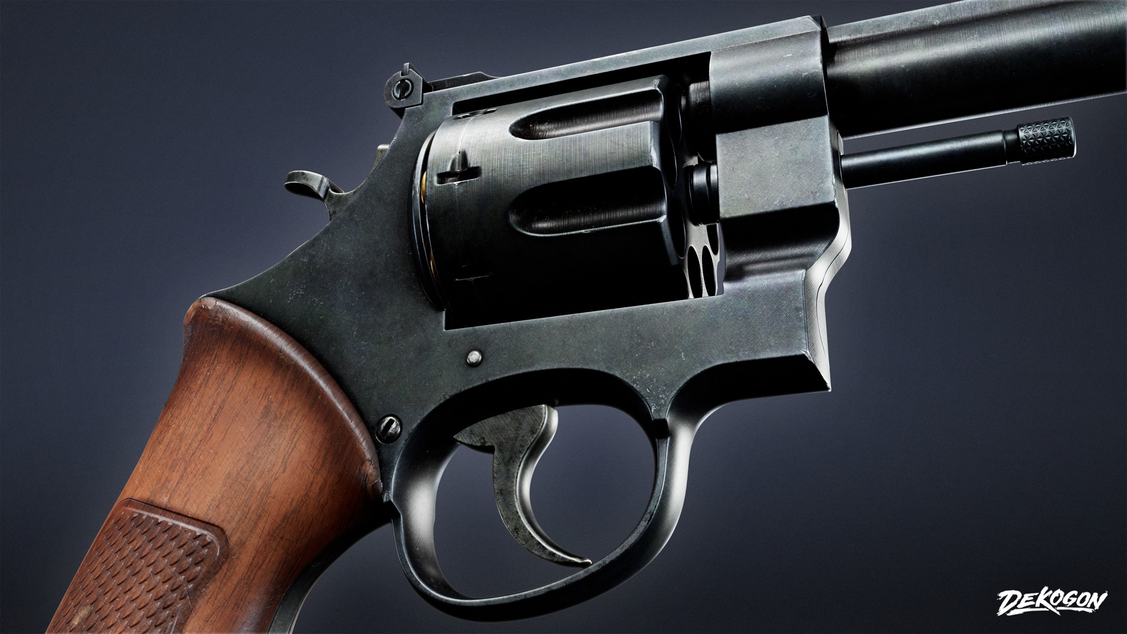 SAFE HOUSE - Revolver 12 - LOW POLY AND NANITE Low-poly 3D model_5