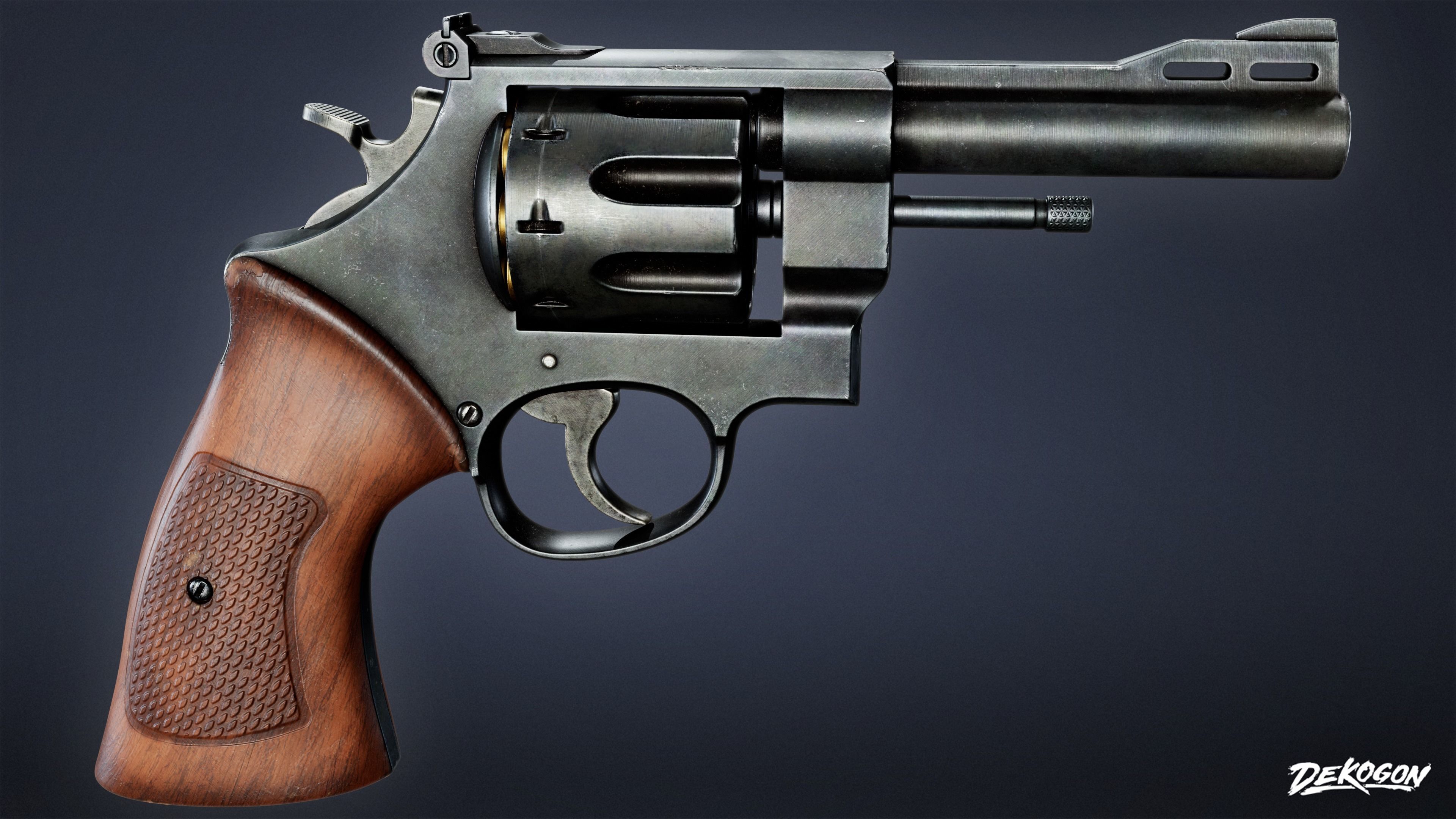 SAFE HOUSE - Revolver 12 - LOW POLY AND NANITE Low-poly 3D model_1