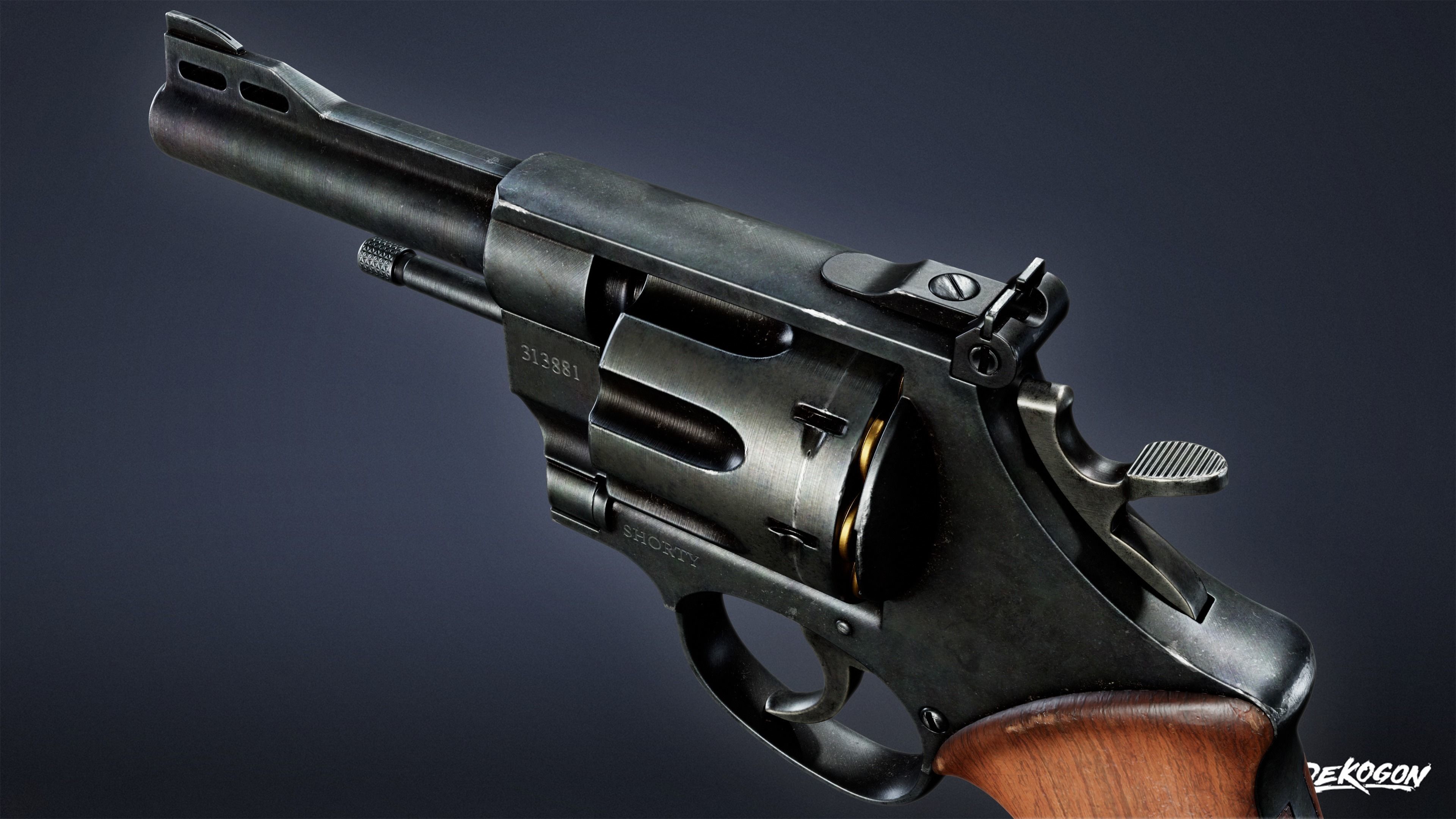 SAFE HOUSE - Revolver 12 - LOW POLY AND NANITE Low-poly 3D model_3