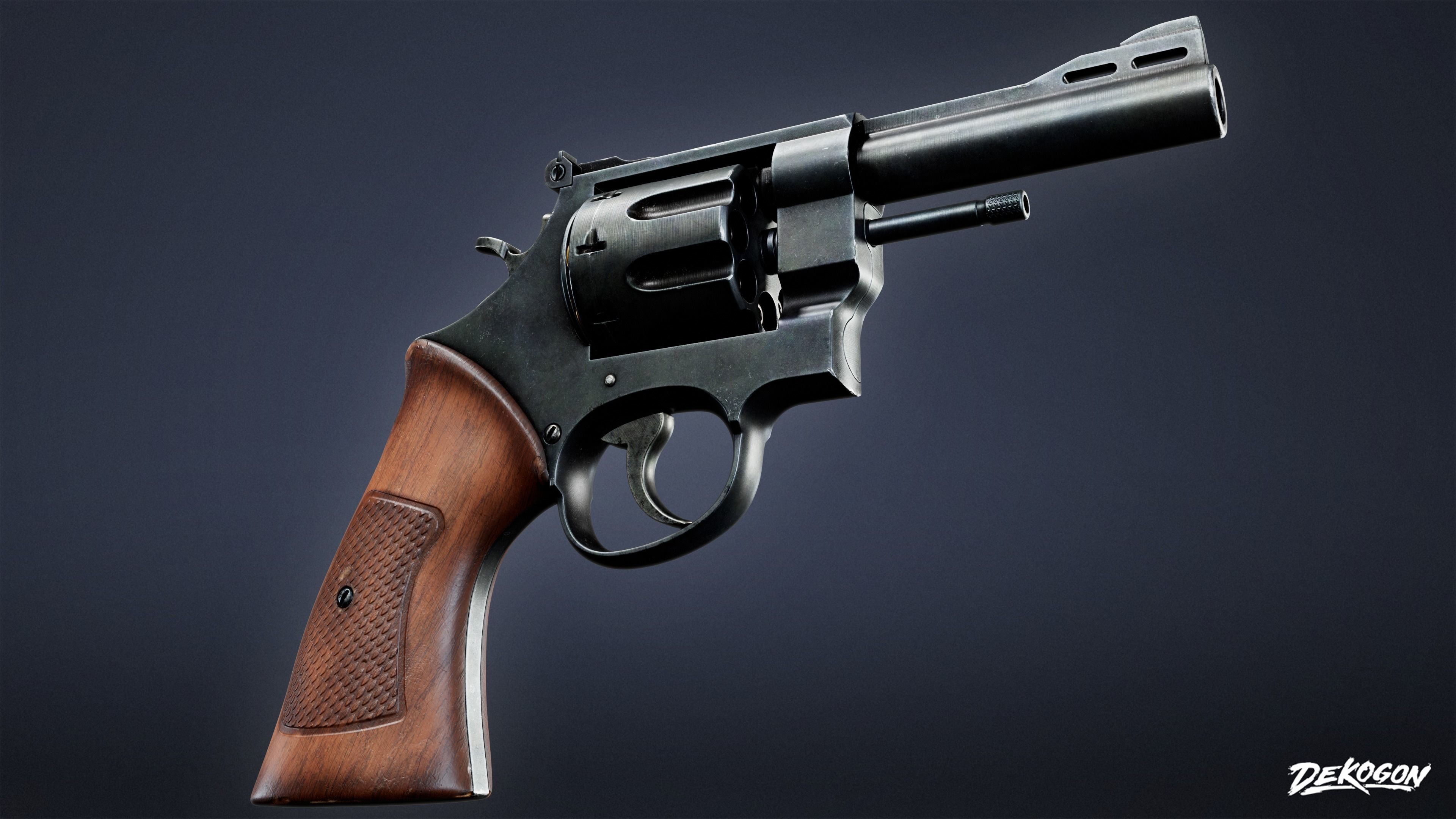 SAFE HOUSE - Revolver 12 - LOW POLY AND NANITE Low-poly 3D model_6