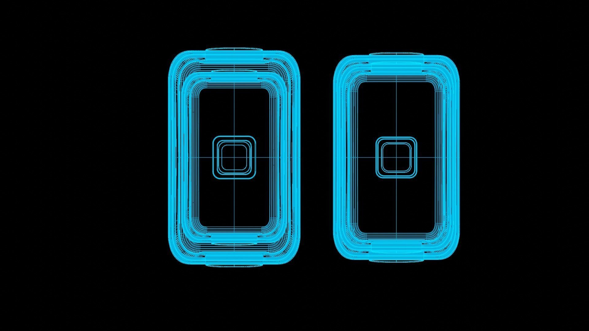 Food Storage Container Low-poly 3D model_6