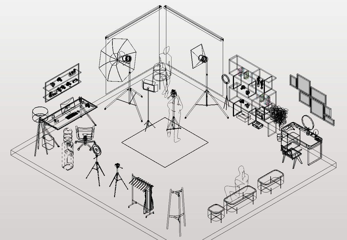 PHOTO STUDIO REVIT PHOTO STUDIO REVIT RFA 3D model_8