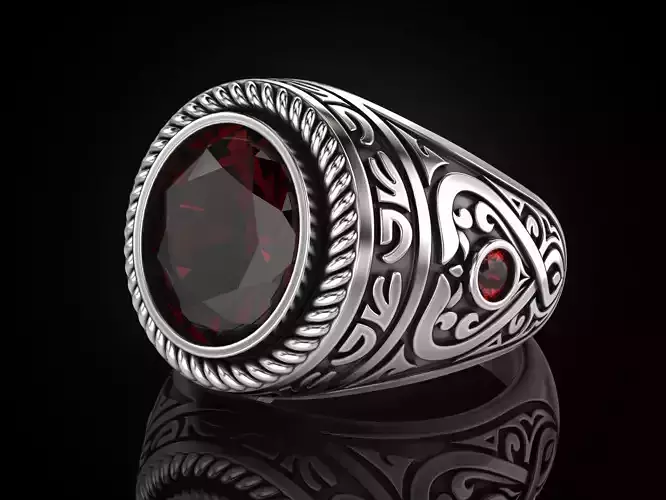 Man ring 17 Variant 2 3D print model