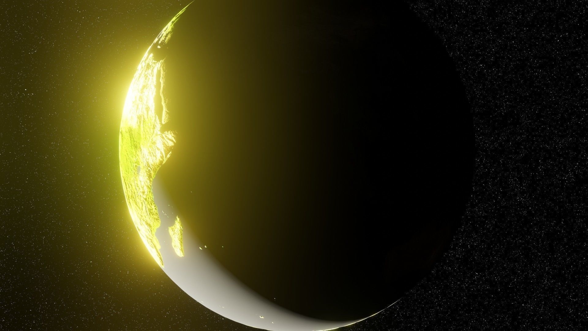 Realistic Earth Sci Fi Planet  3D Model for Space Animation 3D model_3