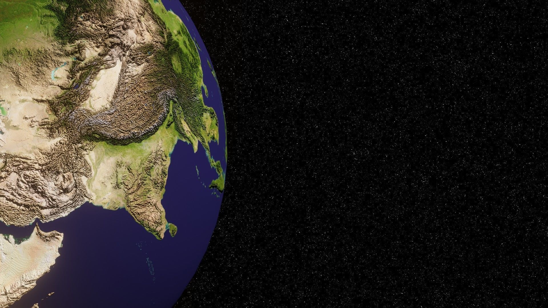 Realistic Earth Sci Fi Planet  3D Model for Space Animation 3D model_5