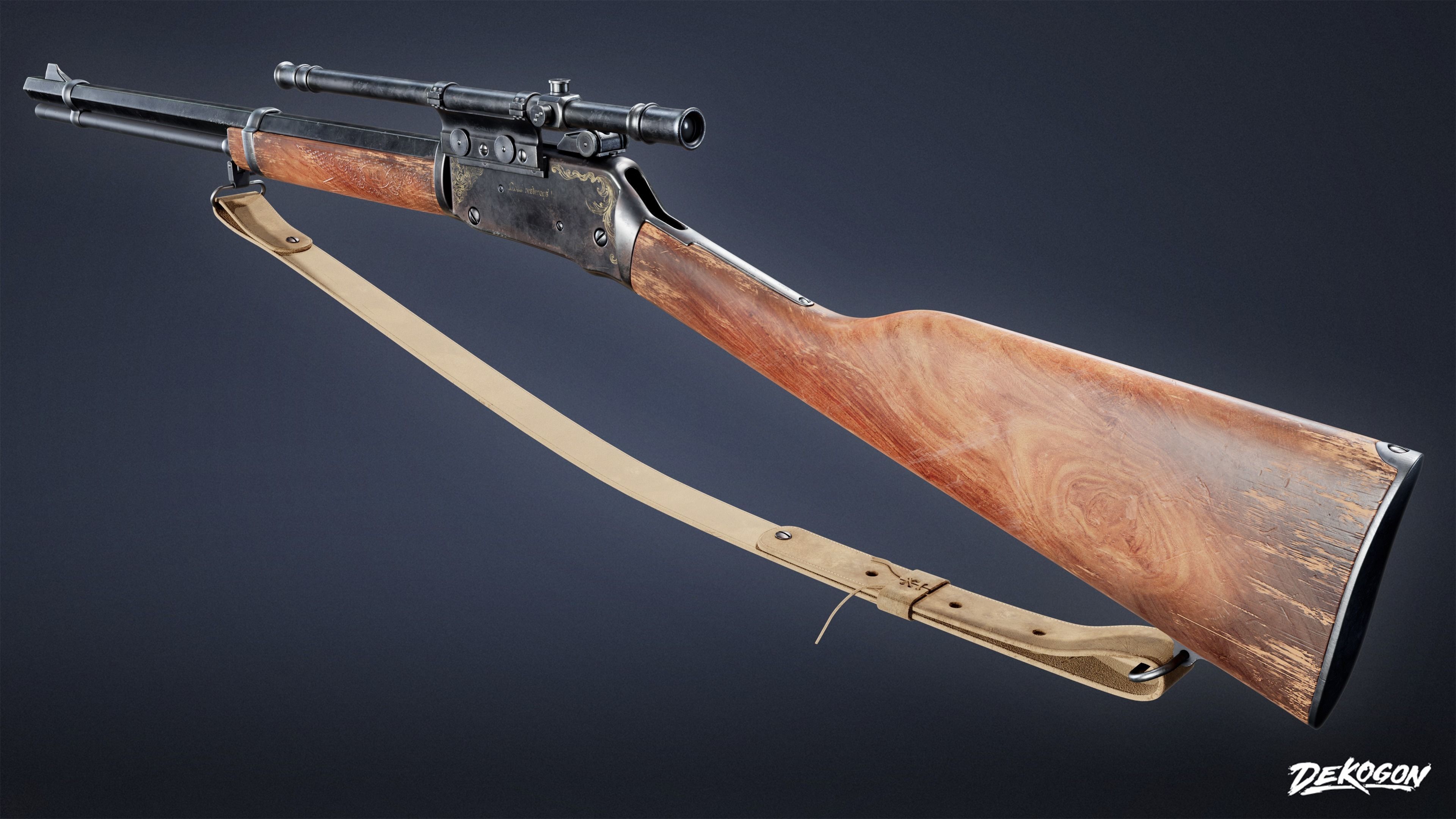 SAFE HOUSE - Rifle 67 - LOW POLY AND NANITE Low-poly 3D model_2