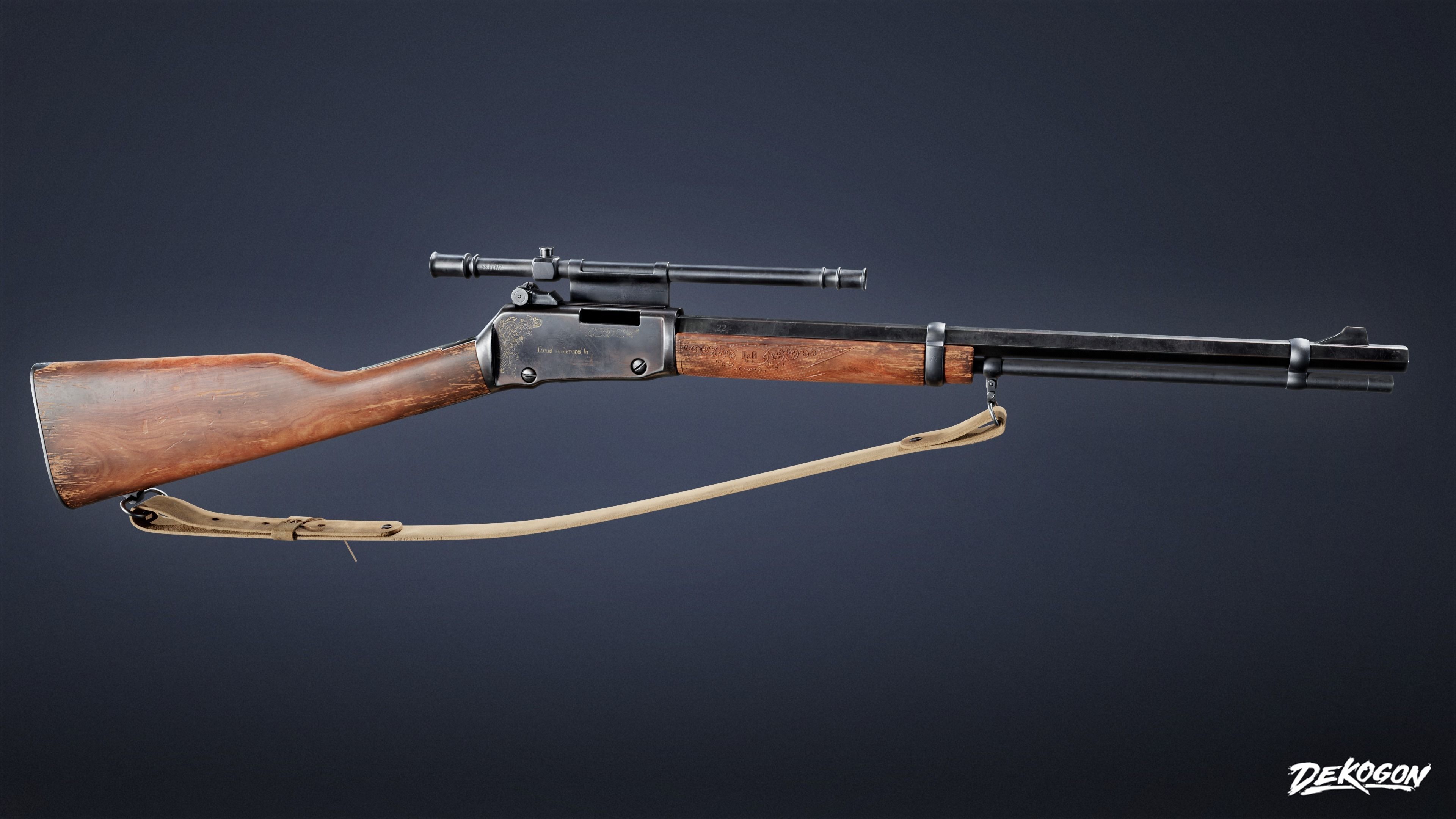 SAFE HOUSE - Rifle 67 - LOW POLY AND NANITE Low-poly 3D model_1