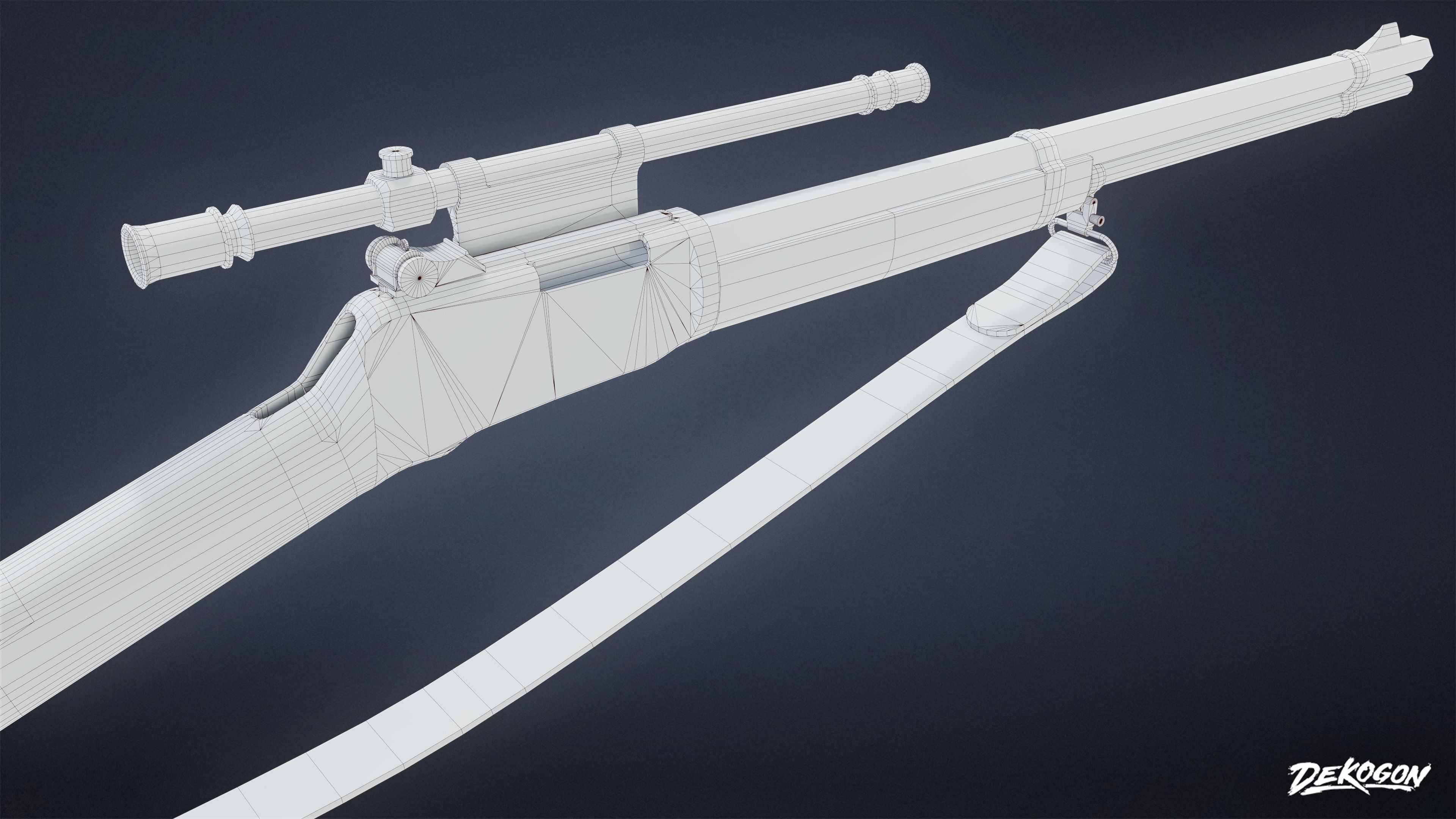 SAFE HOUSE - Rifle 67 - LOW POLY AND NANITE Low-poly 3D model_7