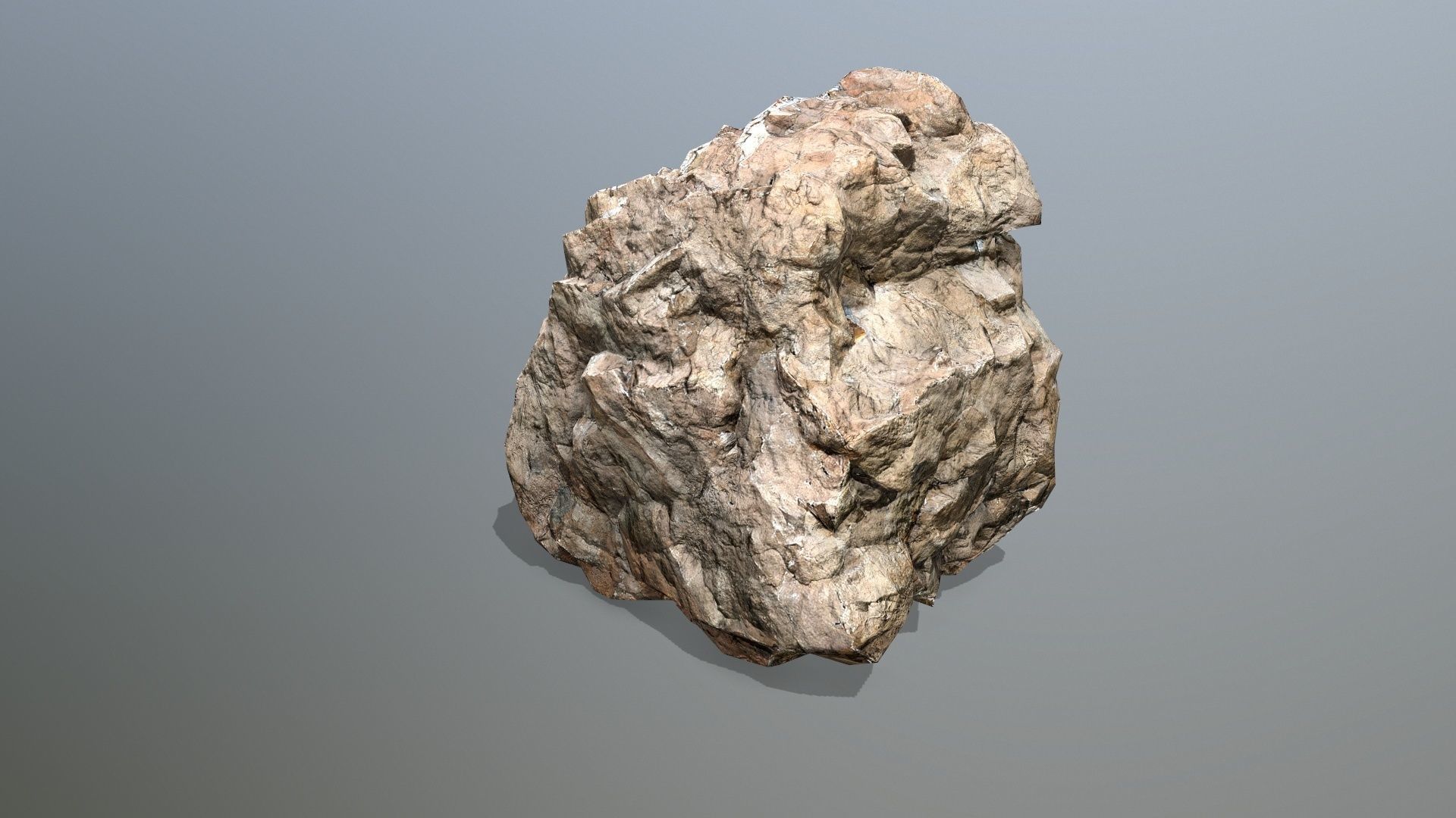 desert rocks Low-poly 3D model_5