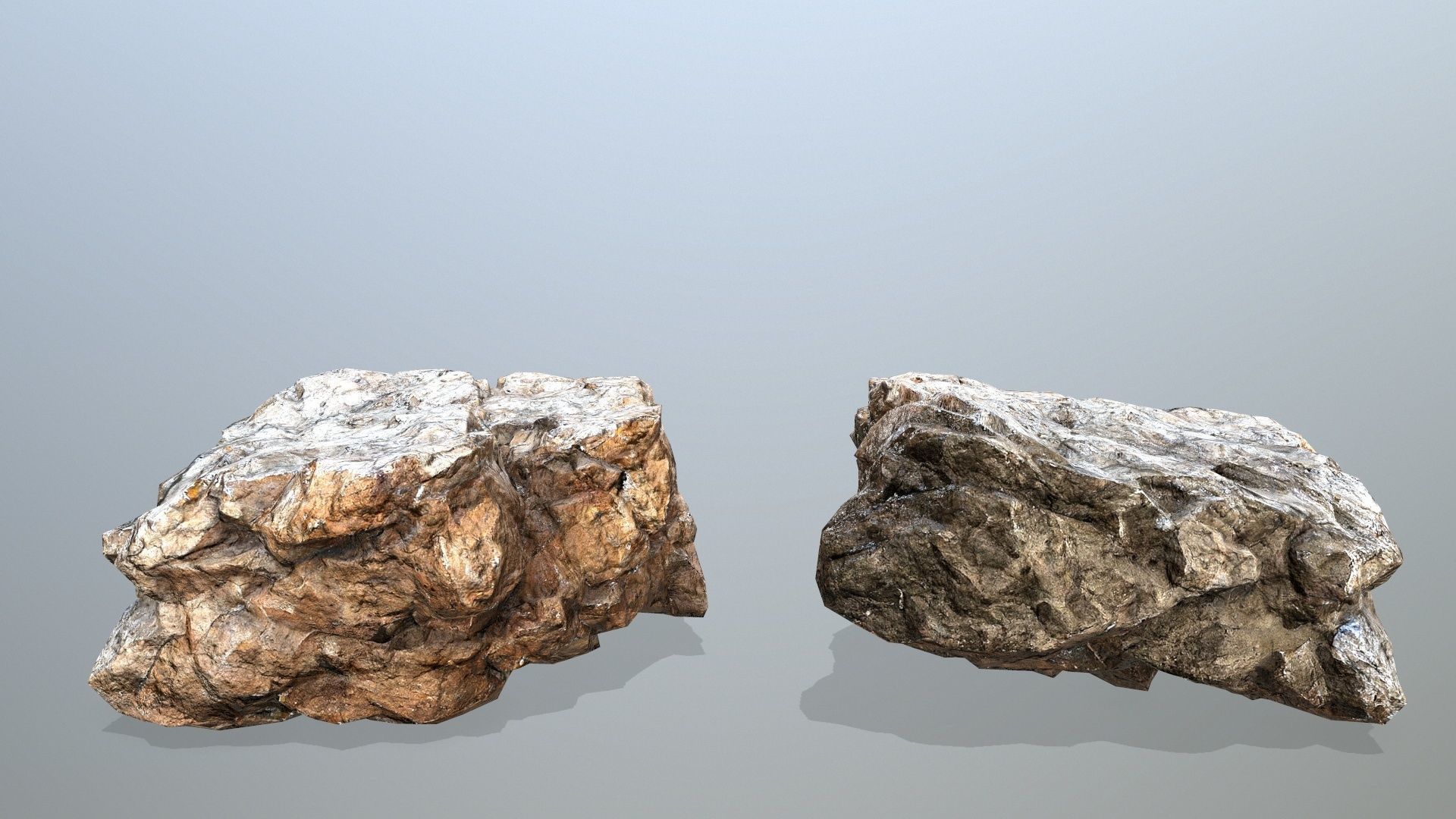 desert rocks Low-poly 3D model_18